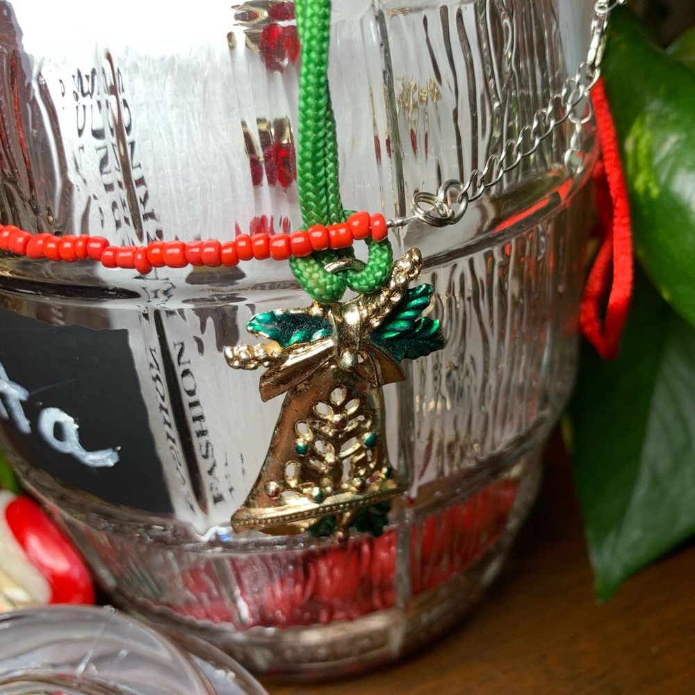 Christmas jewelry jar vintage and new retro fun perfect for advent from Santa - Picture 5 of 7